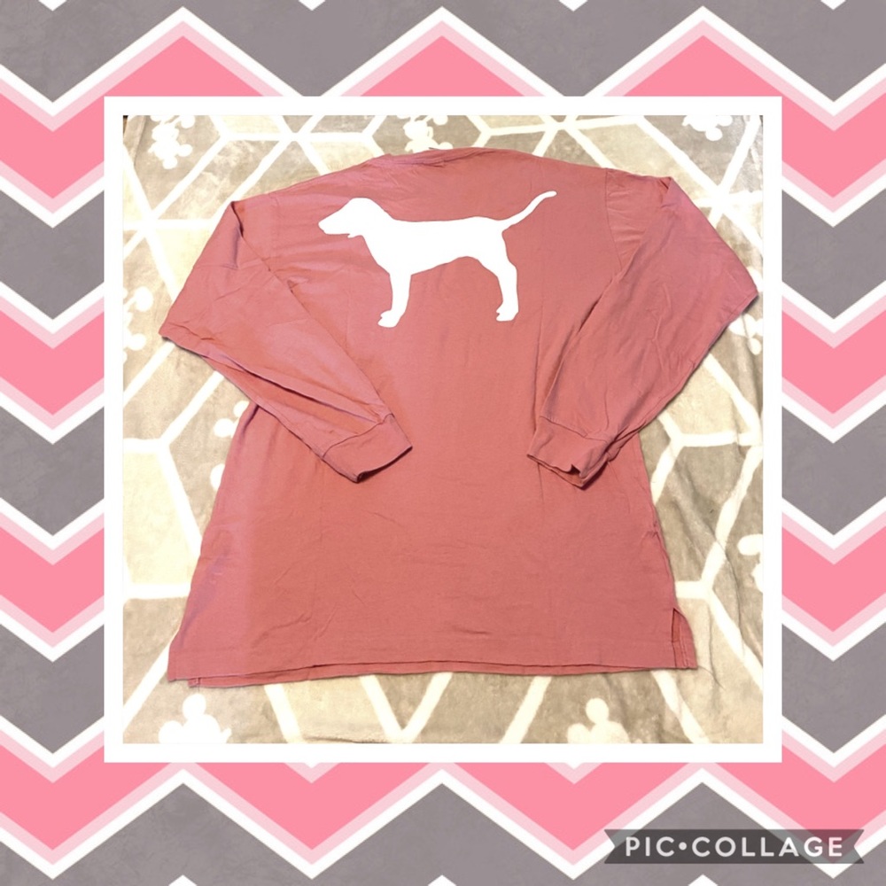 Victoria’s Secret PINK campus long sleeve tee